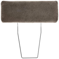 KOPFSTÜTZE in Velours  - Dunkelbraun, Konventionell, Textil (55/21/10cm) - Hom`in