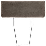 KOPFSTÜTZE in Velours  - Dunkelbraun, KONVENTIONELL, Textil (55/21/10cm) - Hom`in