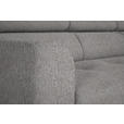 ECKSOFA in Webstoff Taupe  280/205 cm  - Taupe/Schwarz, Design, Textil/Metall (280/205cm) - Xora
