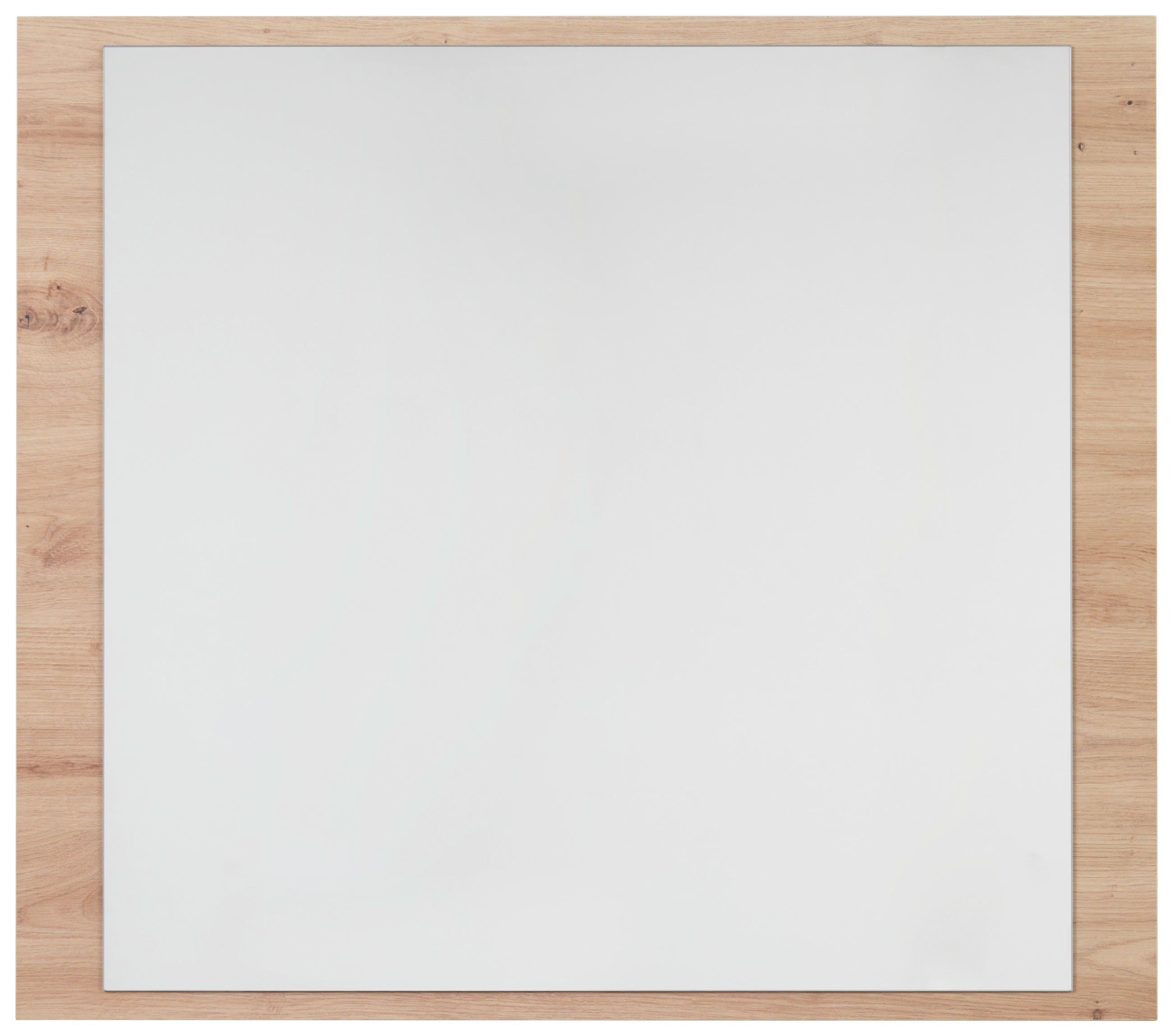 STENSKO OGLEDALO, 85/75/2 cm steklo  - barve hrasta, Konvencionalno, steklo/leseni material (85/75/2cm) - Xora