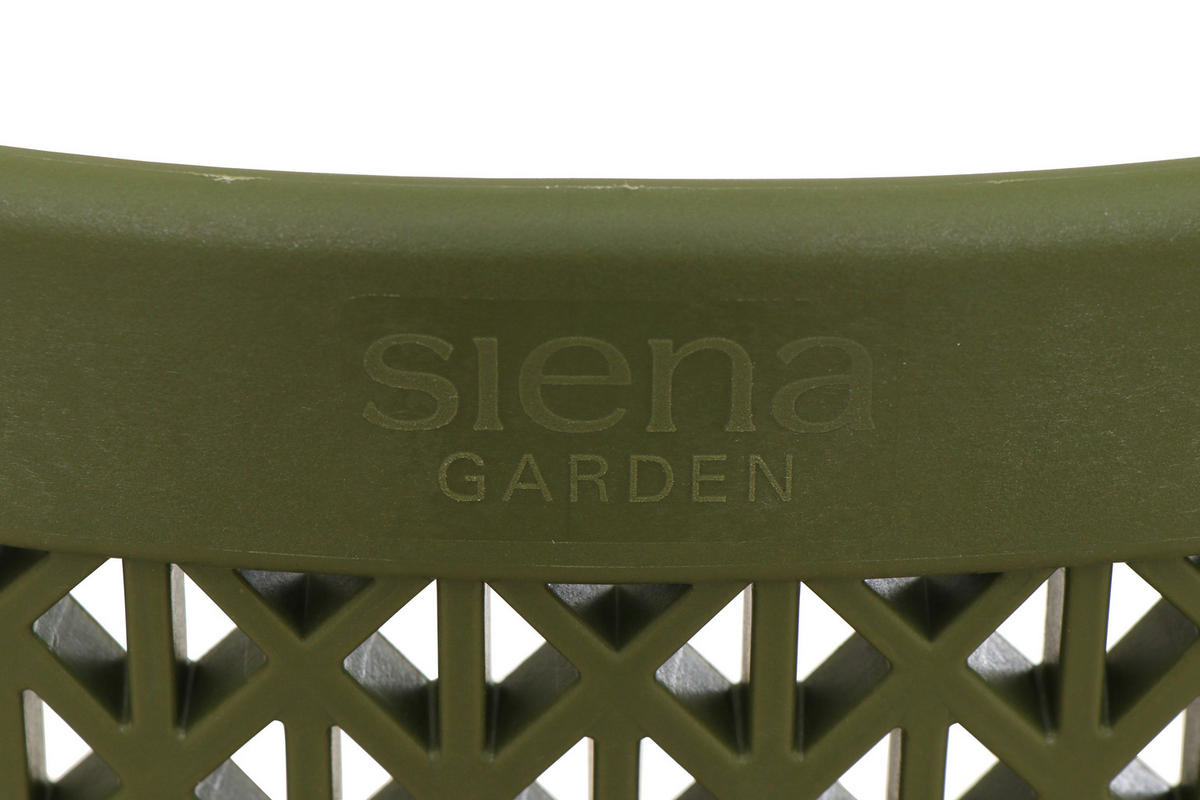 GARTENGARNITUR 5-teilig Stahl  - Anthrazit/Grün, Basics, Kunststoff/Metall (90/81/140cm) - Siena Garden