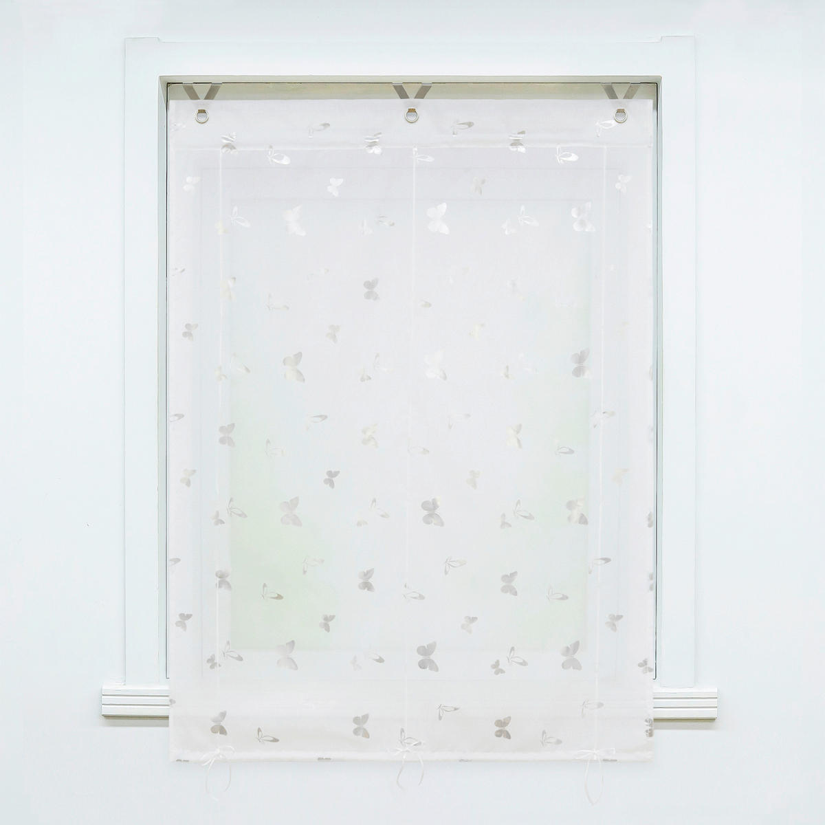FALTROLLO  transparent  100/130 cm    - Weiß Hochglanz, Basics, Textil (100/130cm) - Joyswahl