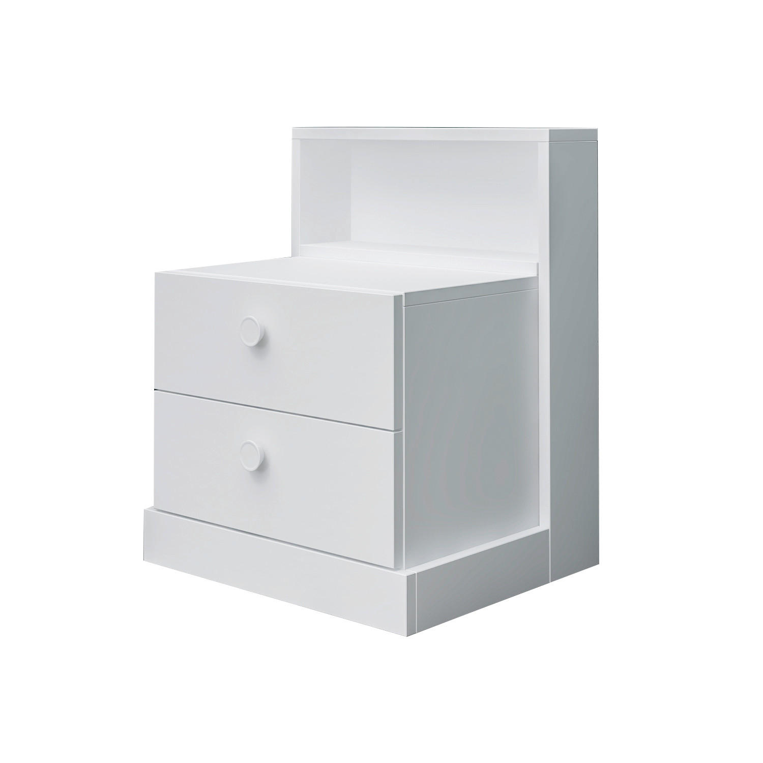 NACHTTISCH 49/62/42 cm  - Weiß, Design, Holzwerkstoff (49/62/42cm) - Livetastic