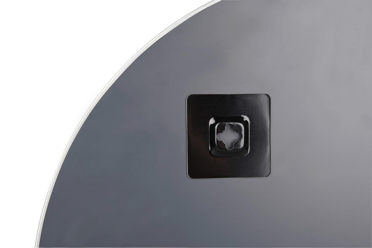 WANDSPIEGEL Weiß  - Weiß, Trend, Glas/Metall (50/50/0,5cm) - Boxxx