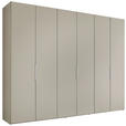 DREHTÜRENSCHRANK 298/222/63 cm,  in Sandfarben, 6-türig  - Sandfarben/Alufarben, Design, Holzwerkstoff/Metall (298/222/63cm) - Dieter Knoll
