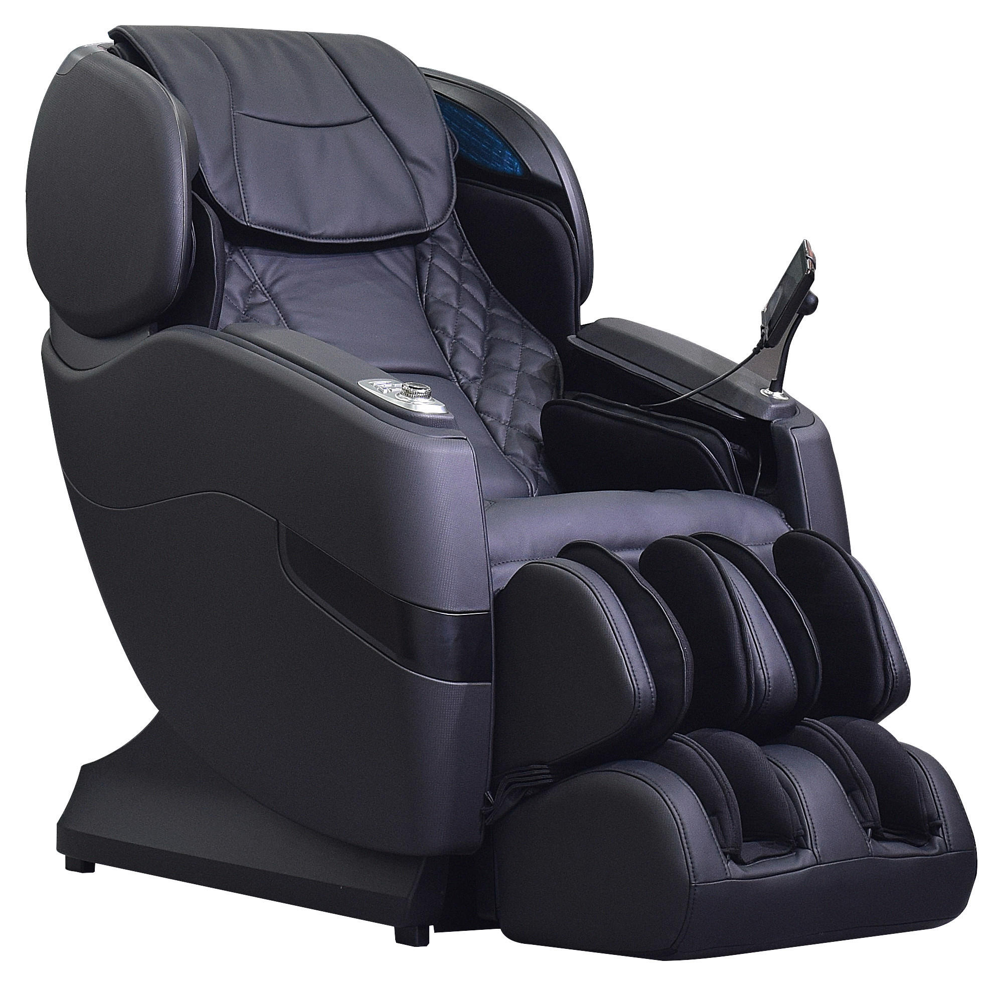 MASSAGESESSEL Lederlook Schwarz    - Schwarz, Design, Textil (84/121/158cm) - Cantus
