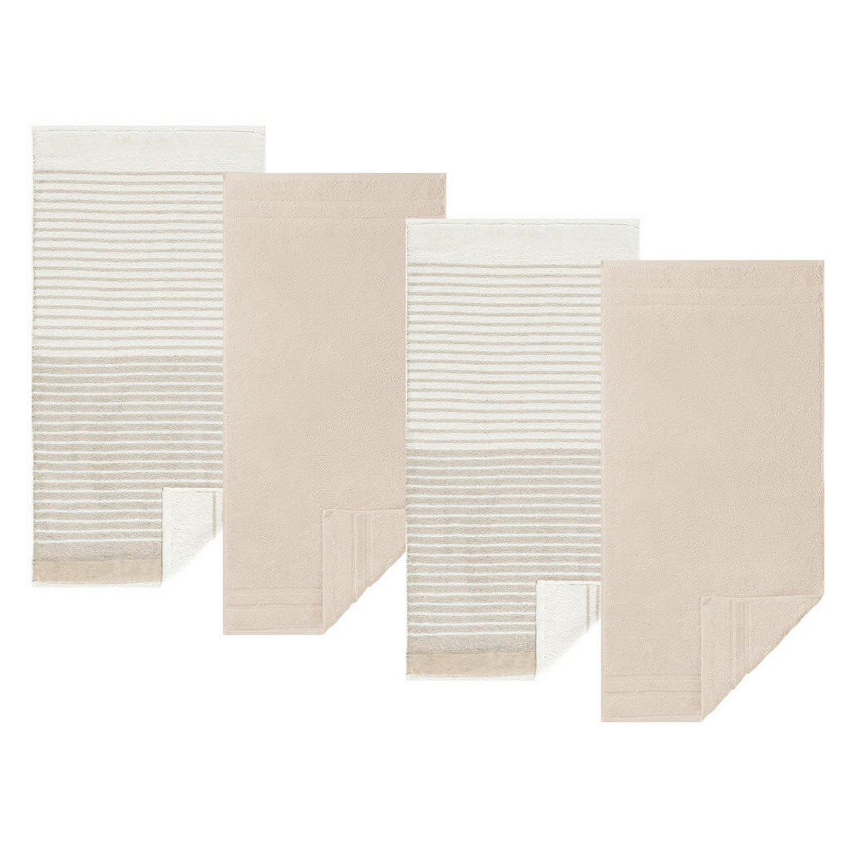 HANDTUCH 50/100 cm MARIS Beige, Hellbraun  - Hellbraun/Beige, Basics, Textil (50/100cm)