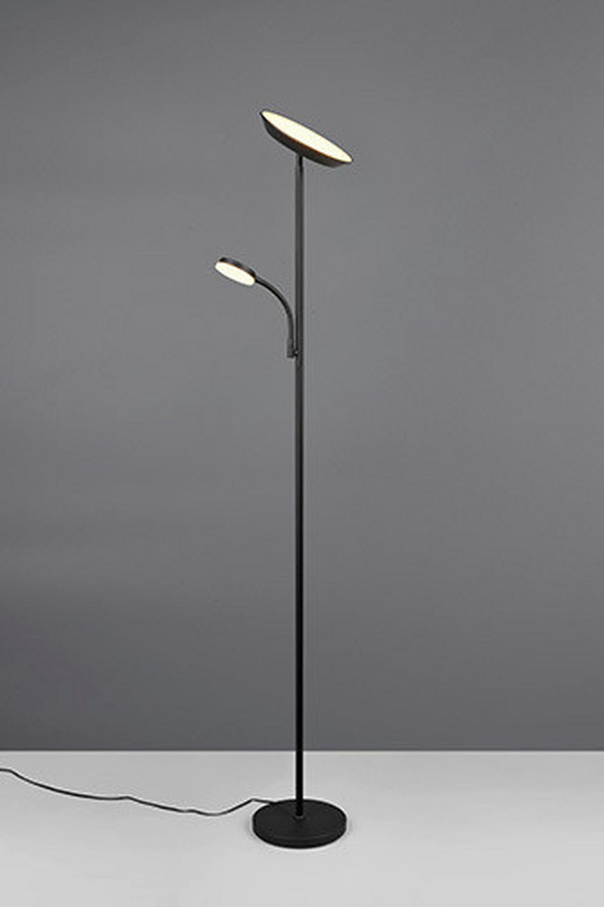 PODNA LED LAMPA - crna, Osnovno, metal (25/178cm)