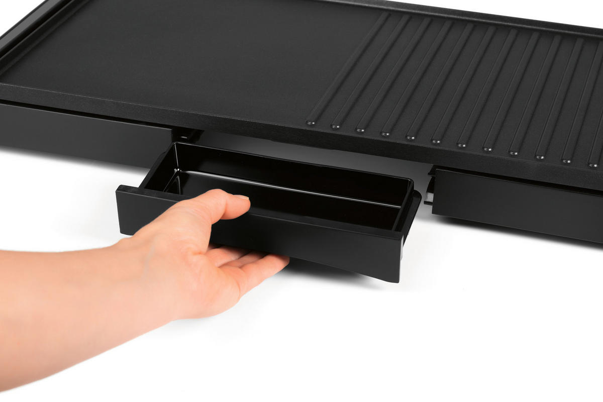 TISCHGRILL GOURMETmaxx  - Schwarz, Basics, Metall (59,3/26,2/5,9cm) - GOURMETMAXX