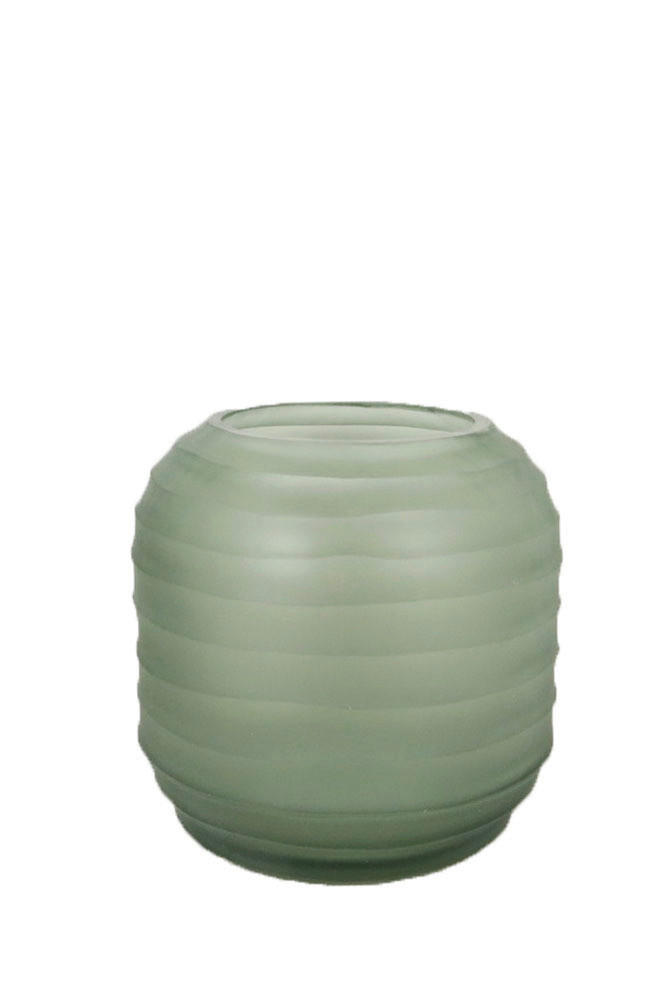 VASE 13,5 cm  - Grün, Trend, Glas (14/13,5cm)