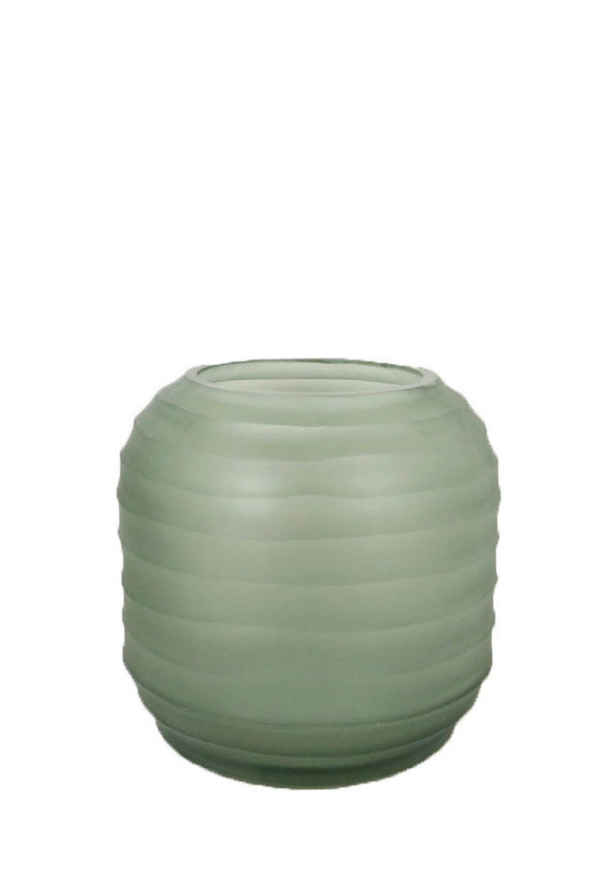 VASE 13,5 cm  - Grün, Trend, Glas (14/13,5cm)