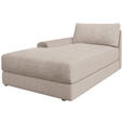 BIGSOFA Cord Beige  - Beige/Schwarz, MODERN, Kunststoff/Textil (117/93/190cm) - Carryhome