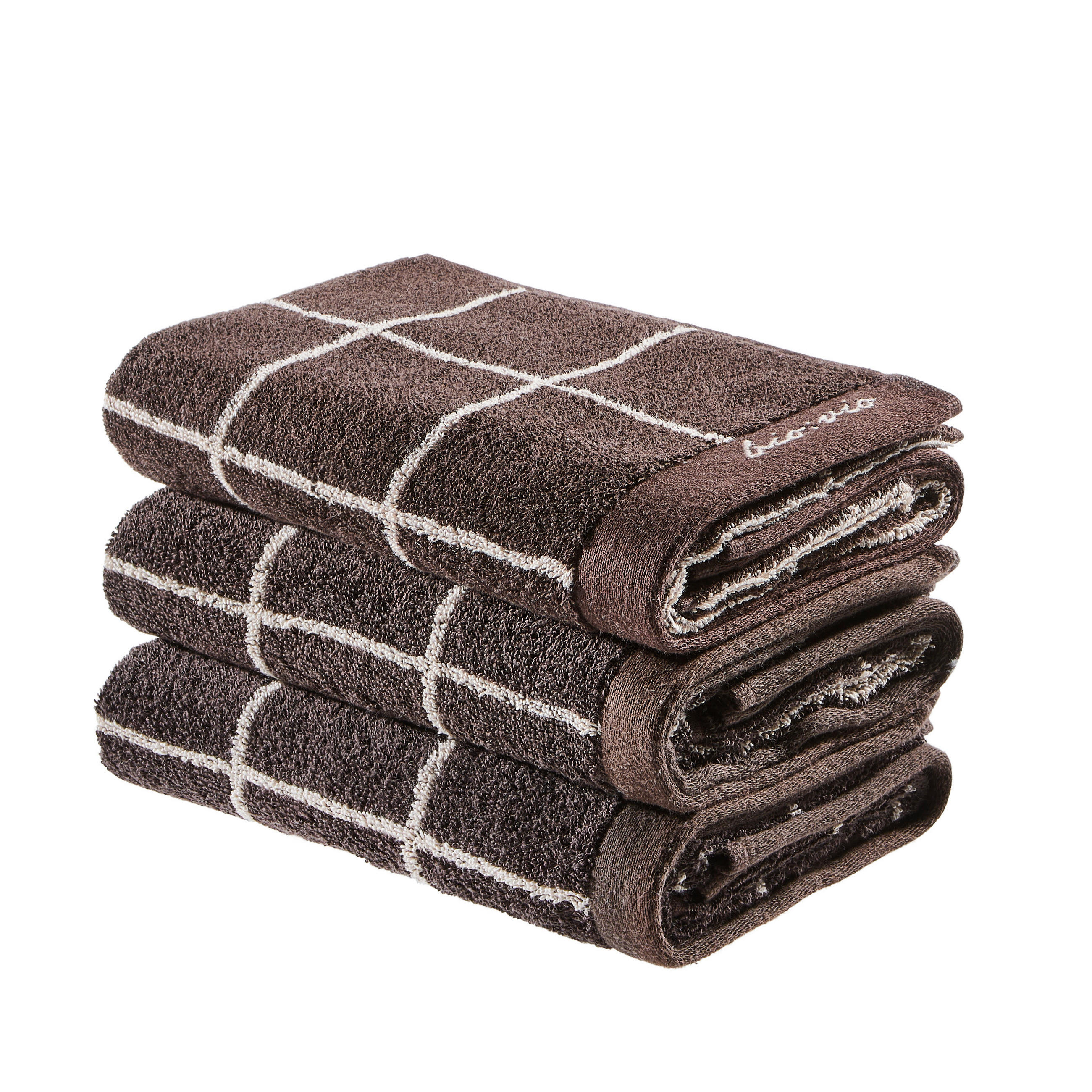 HANDTUCHSET Braun, Taupe  - Taupe/Braun, Natur, Textil (50/100cm) - Bio:Vio