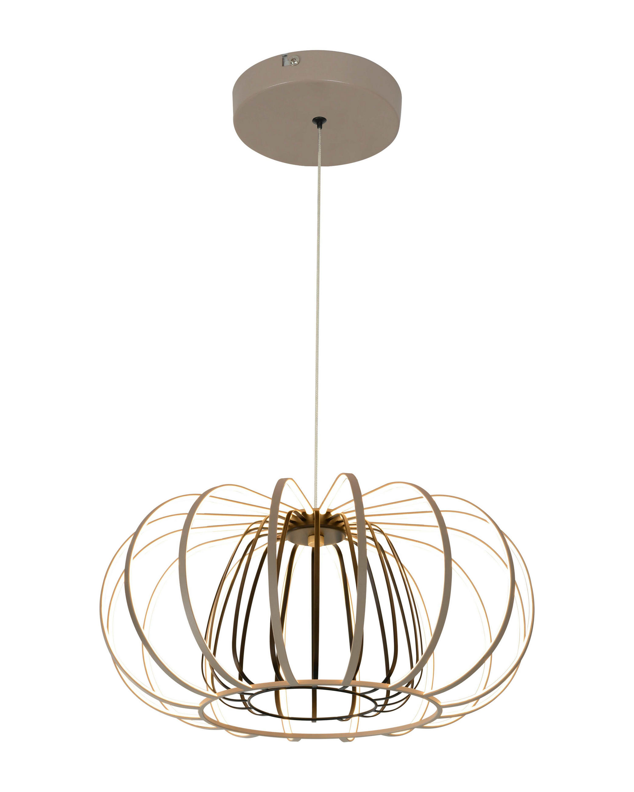 LED-PENDELLAMPA Salo 55/150 cm  - sandfärgad, Design, metall (55/150cm)