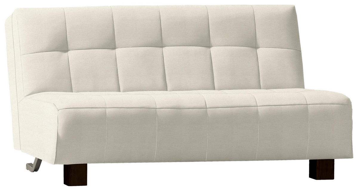 SCHLAFSOFA Textil Naturfarben  - Schwarz/Naturfarben, Design, Textil/Metall (165/92/102cm) - Novel