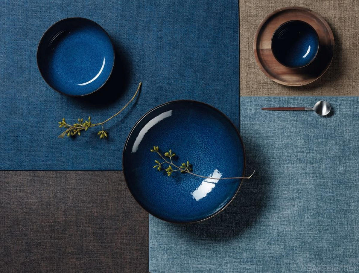 TISCHSET Meli-Melo Kunststoff Blau 46/33 cm  - Blau, Basics, Kunststoff (46/33cm) - ASA
