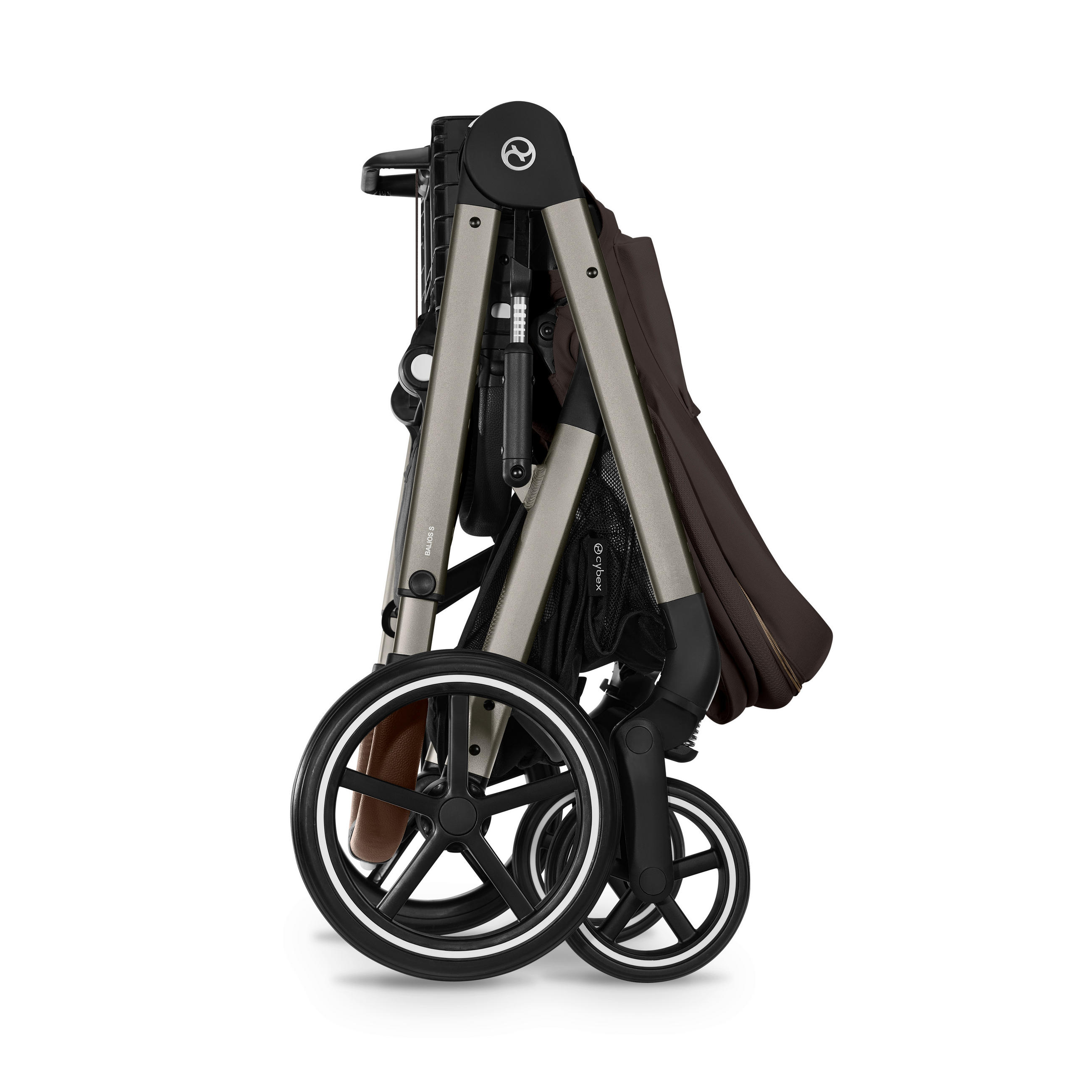 KINDERWAGEN  Balios S Lux  Chocolate Brown  - Taupe/Dunkelbraun, Basics, Metall (87/60/108cm) - cybex GOLD