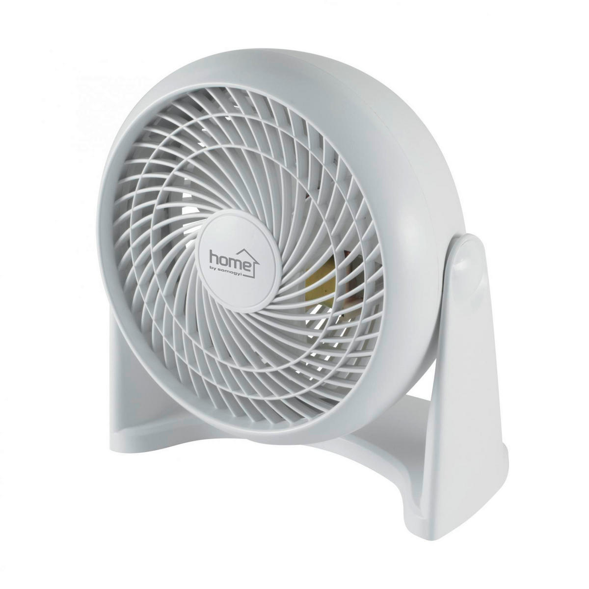 ASZTALI VENTILÁTOR - fehér, Basics, műanyag/fém (26/28/17cm)