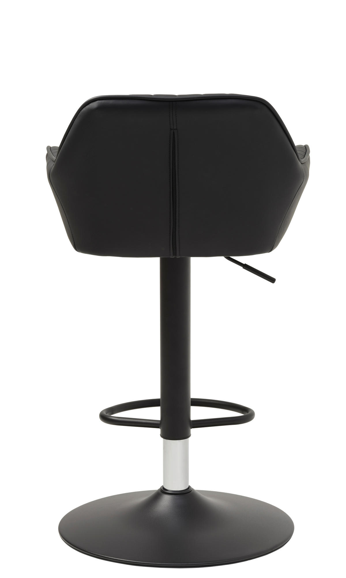 BARHOCKER in Textil Schwarz  - Schwarz, MODERN, Textil/Metall (50/88-104/53cm) - Livetastic