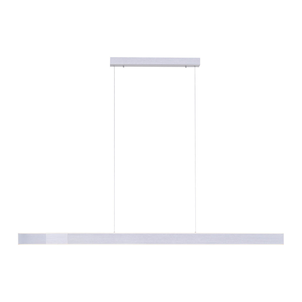 SUSPENSION LED 179/4,8/120 cm    - Alufarben, Design, Kunststoff/Metall (179/4,8/120cm) - Neuhaus PURE