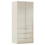 DREHTÜRENSCHRANK 101/223/61 cm,  in Champagner, 2-türig  - Champagner, Basics, Glas/Holzwerkstoff (101/223/61cm) - Novel