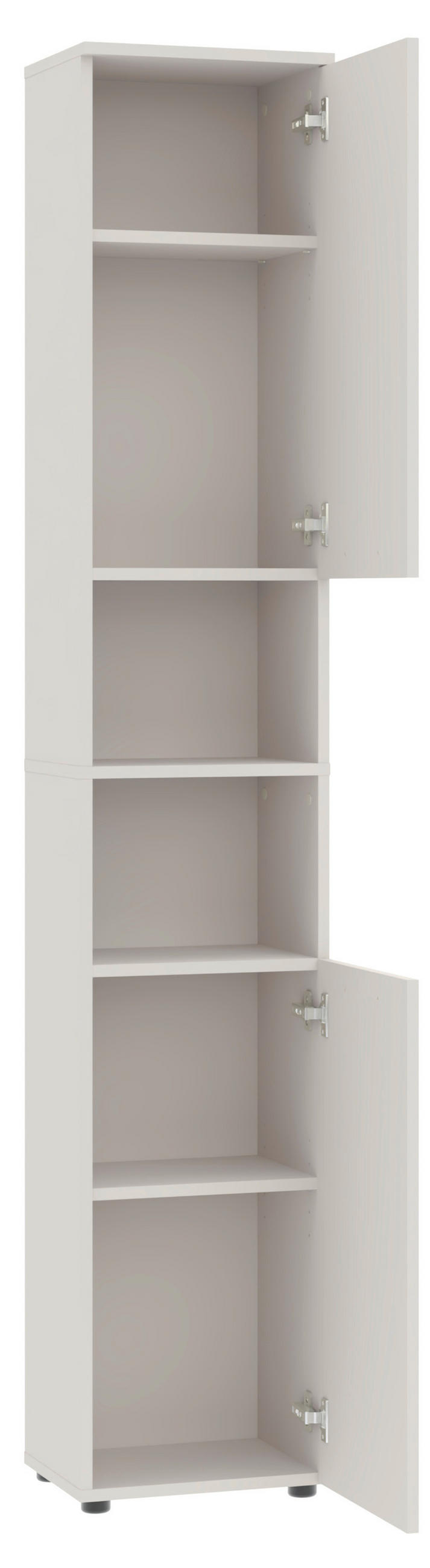 Dulap Înalt 35/195/30 cm  - cașmir/negru, Trend, metal/material pe bază de lemn (35/195/30cm) - Respekta