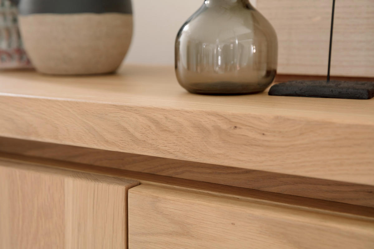 SIDEBOARD  in 180/84/44 cm  - Eichefarben/Grau, MODERN, Holz/Holzwerkstoff (180/84/44cm) - Livetastic