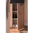 GARDEROBE 5-teilig  in 200/200/38 cm  - Eichefarben/Anthrazit, KONVENTIONELL, Holzwerkstoff (200/200/38cm) - Moderano