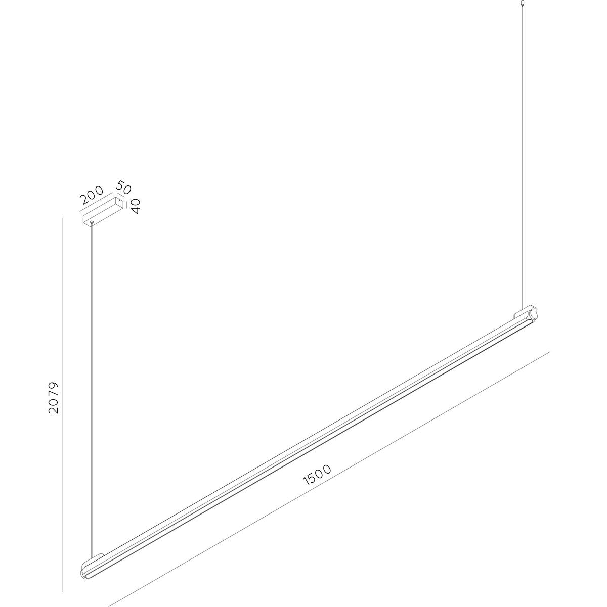LED-HÄNGELEUCHTE BRAGA 150/5/207.9 cm   - Braun, Design, Metall (150/5/207.9cm) - Lucide