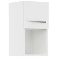 KÜCHENOBERSCHRANK 30/57,9/34,2 cm  in Weiß  - Edelstahlfarben/Weiß, Basics, Holzwerkstoff/Metall (30/57,9/34,2cm) - Impuls