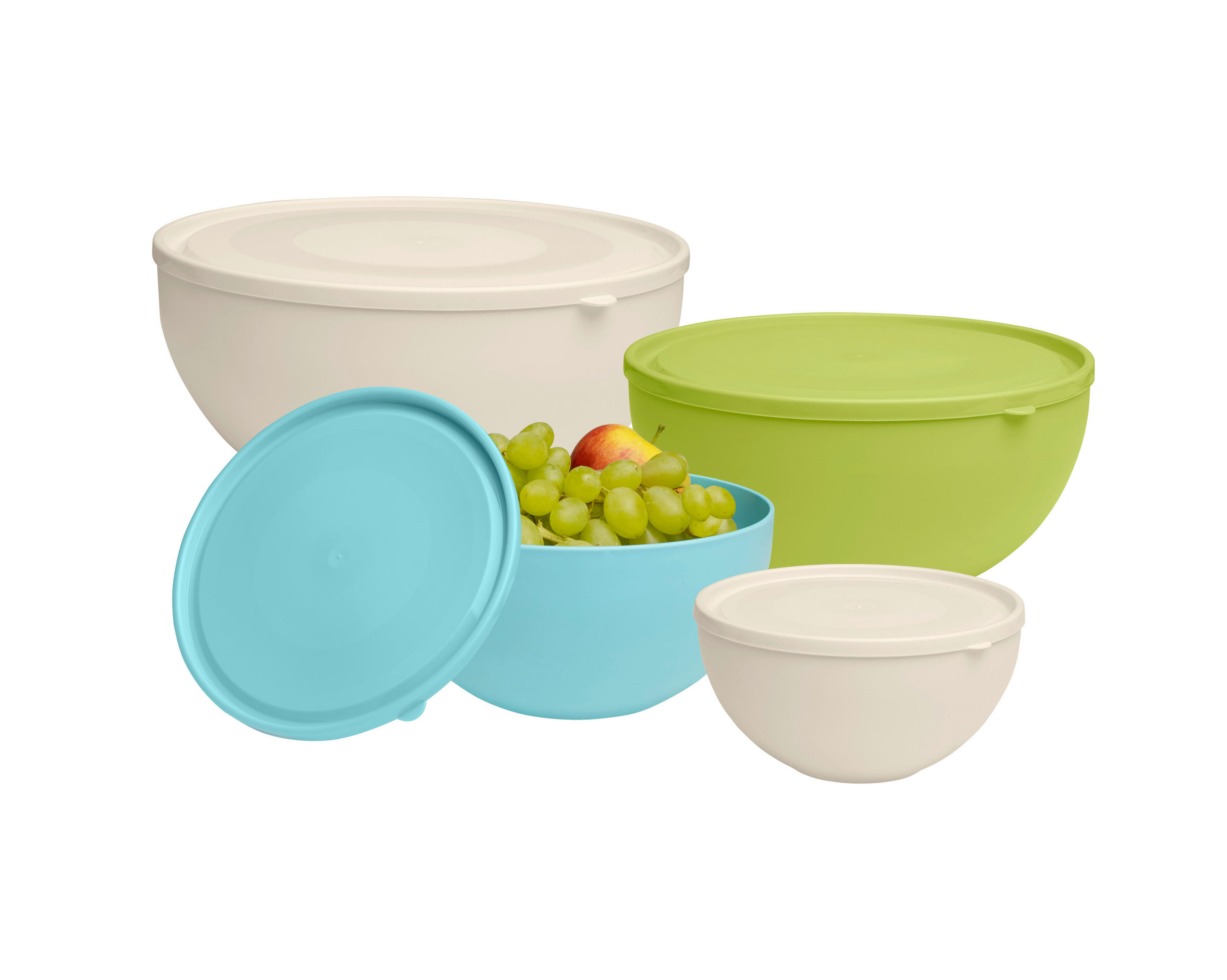 FÖRVARINGSBURKAR SET 4 delar  - grön/turkos, Basics, plast - Homeware Profession.