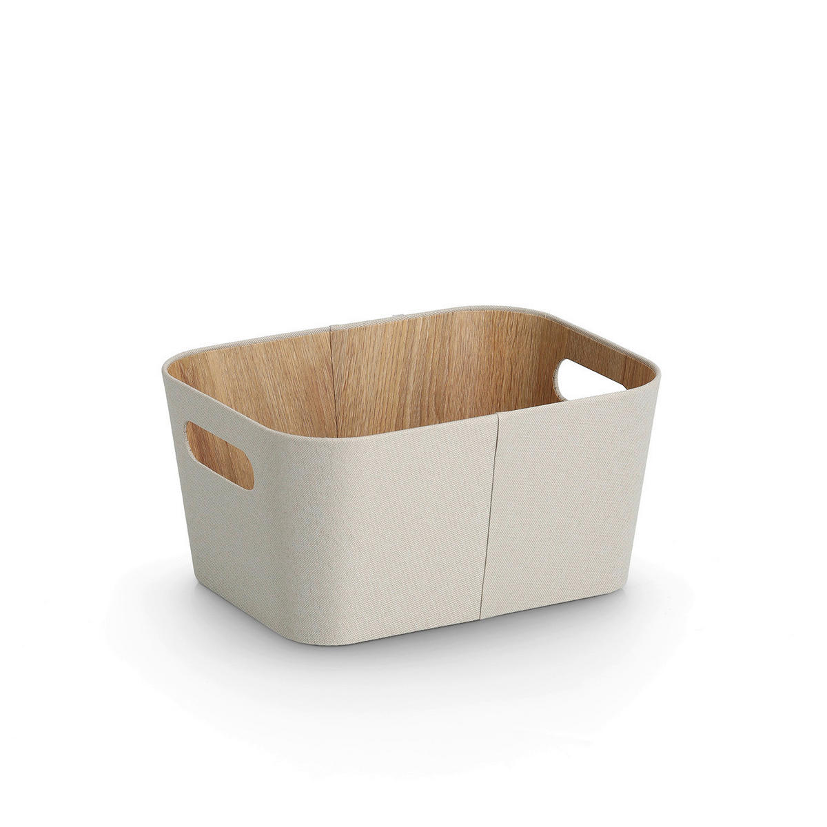 AUFBEWAHRUNGSBOXEN-SET  - Beige/Braun, Basics, Naturmaterialien/Textil - Zeller Present