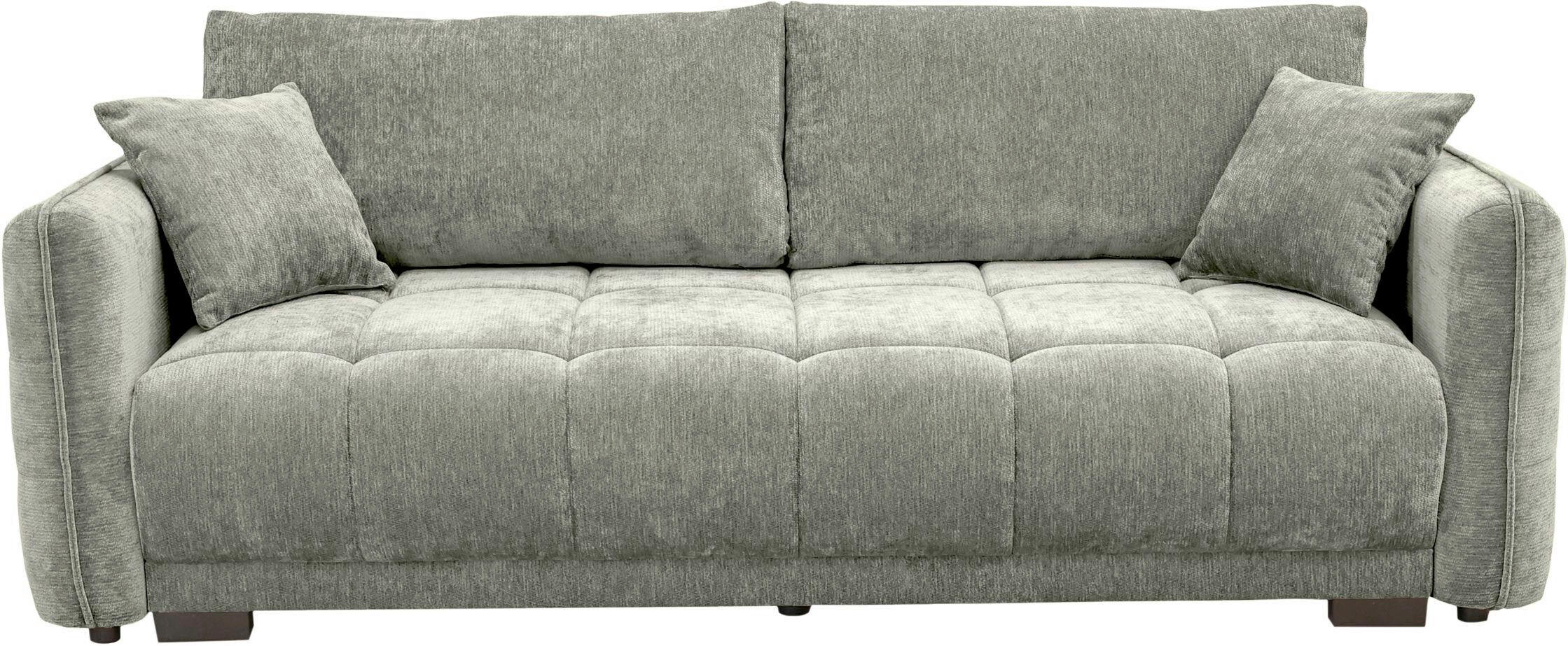 Novel Boxspringsofa Grau, 235x94x103 cm