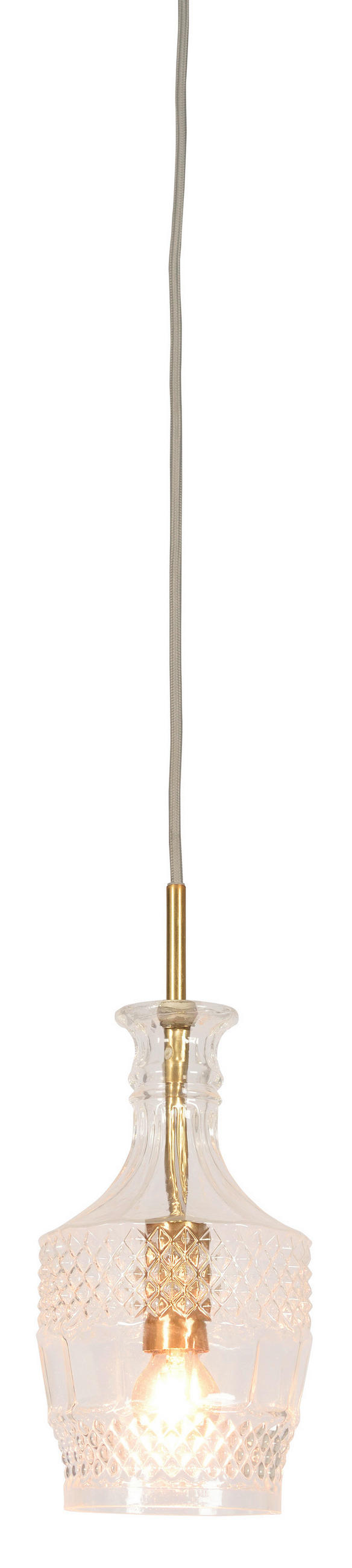 ZÁVESNÉ SVIETIDLO,  17/21/35 cm - priehľadné, Design, sklo (17/21/35cm) - It's about Romi