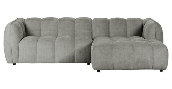 ECKSOFA in Chenille Dunkelgrau 272/172 cm - Dunkelgrau/Schwarz, KONVENTIONELL, Kunststoff/Textil (272/172cm) - Carryhome