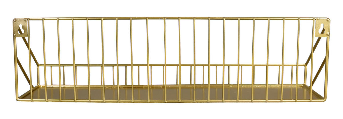 WANDREGAL Goldfarben  - Goldfarben, MODERN, Metall (45/11/11cm)