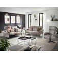 2-SITZER-SOFA in Lederlook Hellgrau  - Hellgrau/Schwarz, KONVENTIONELL, Textil/Metall (216/103/92cm) - Dieter Knoll