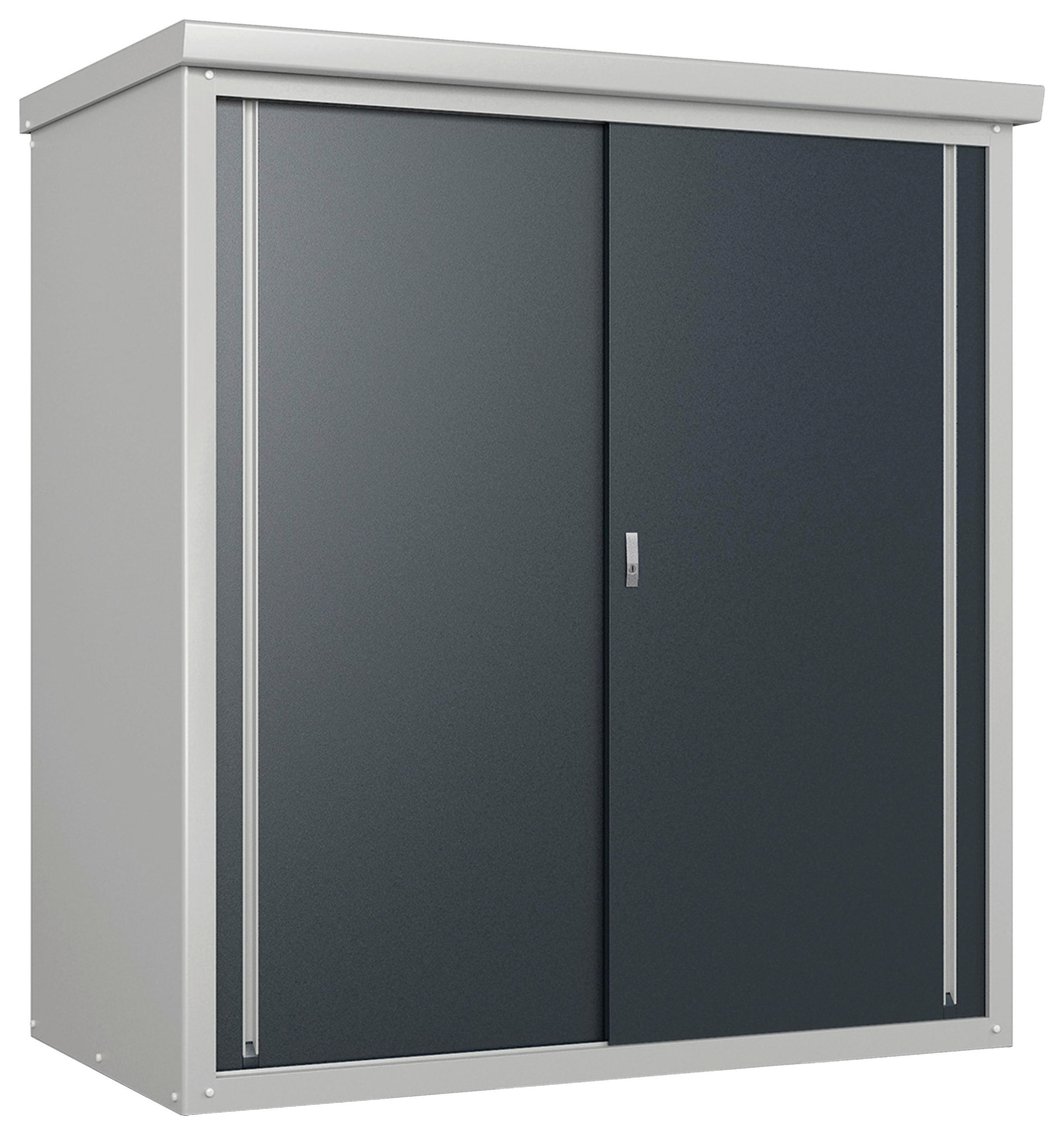 GERÄTESCHRANK 90/187/172 cm  - Anthrazit/Grau, Basics, Metall (90/187/172cm)