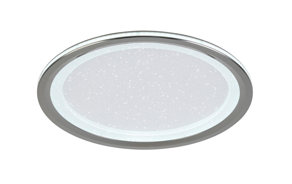 LED-DECKENLEUCHTE  40/6 cm    - Chromfarben/Schwarz, Trend, Kunststoff/Metall (40/6cm) - Novel