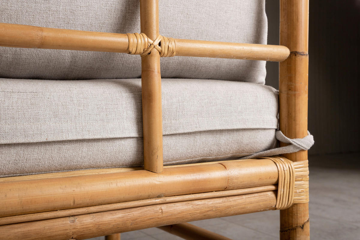 LOUNGEECKTEIL - Hellbraun, KONVENTIONELL, Holz/Textil (75/70/74cm) - Gardenson