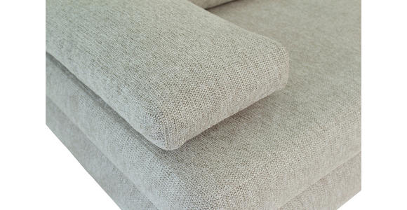 SCHLAFSOFA Lia in Webstoff Graubraun  - Graubraun/Schwarz, Design, Textil/Metall (197/84/92,5cm) - Hom`in