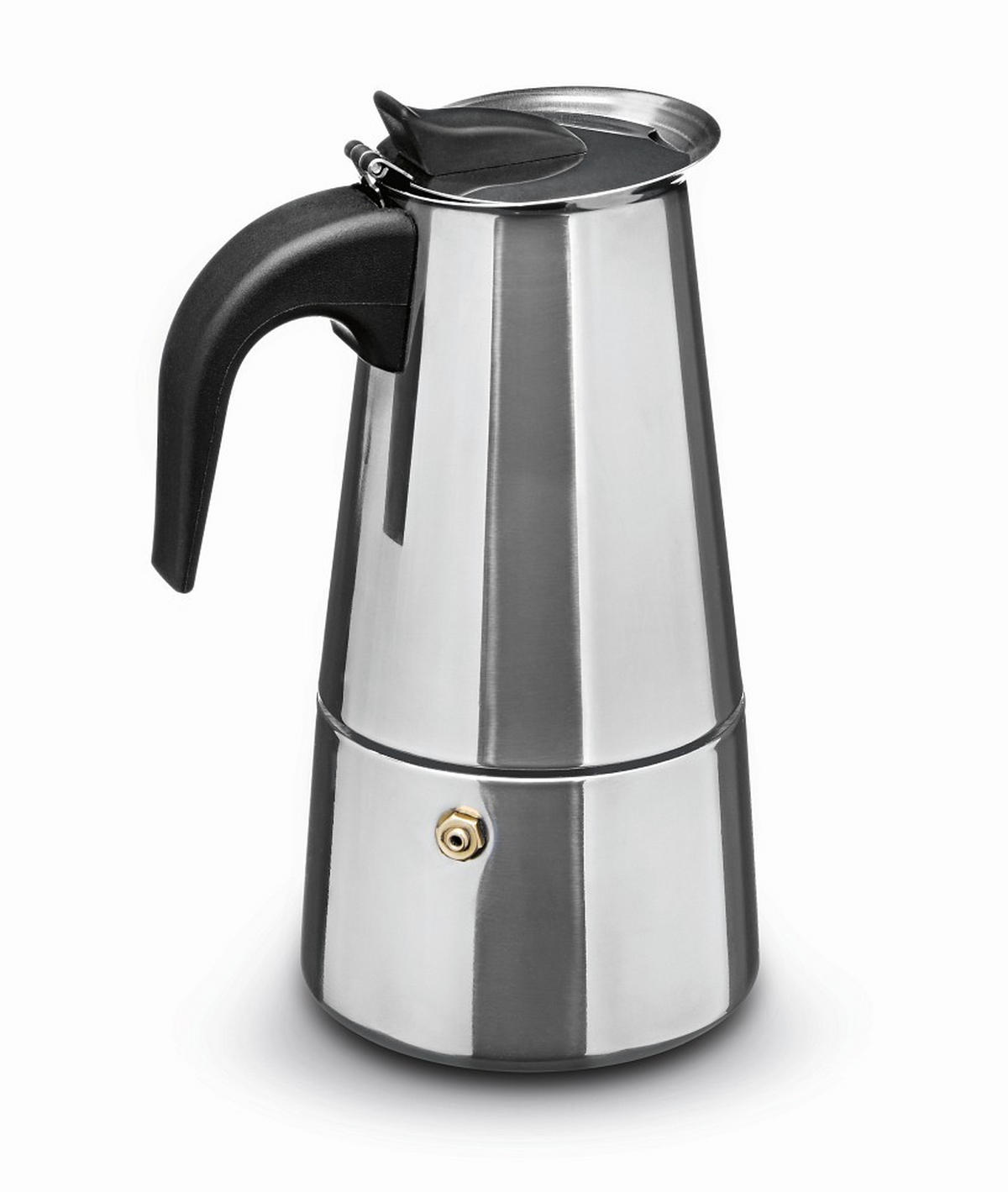 ESPRESSOKOCHER  - Edelstahlfarben/Schwarz, Basics, Kunststoff/Metall (800ml)