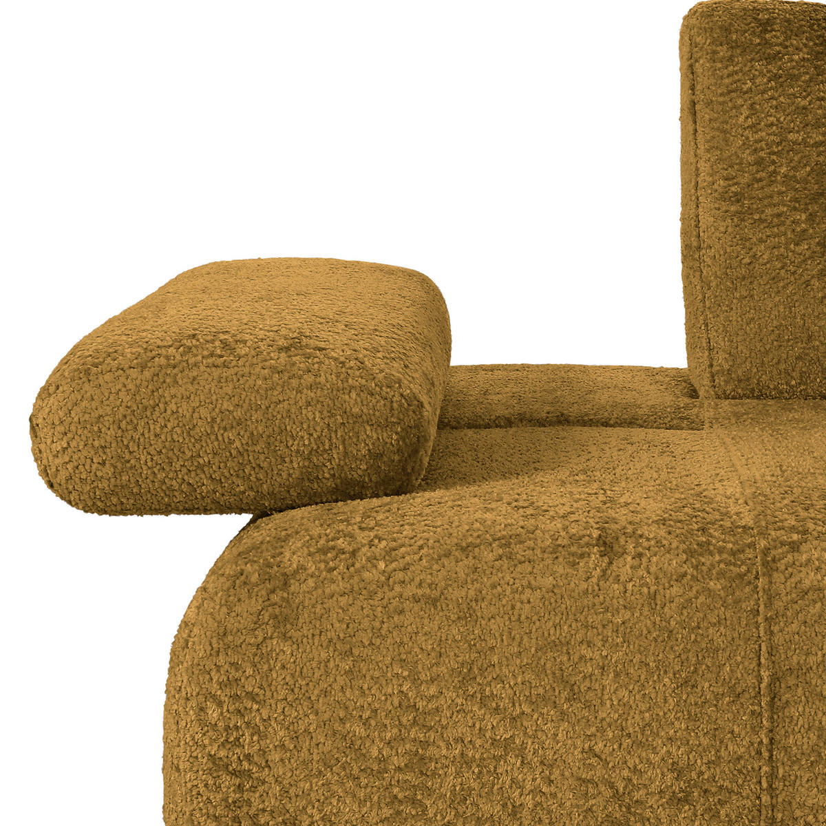 SCHLAFSOFA in Textil Gelb  - Gelb/Schwarz, Konventionell, Kunststoff/Textil (235-255/80/116-138cm) - Carryhome