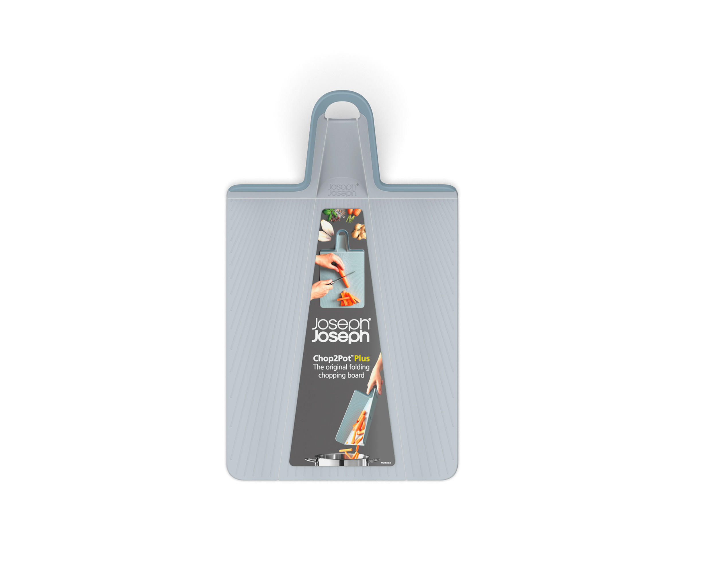 DASKA ZA SEČENJE  plastika  - siva, Osnovno, plastika (37,5/21,2/7cm) - Joseph Joseph