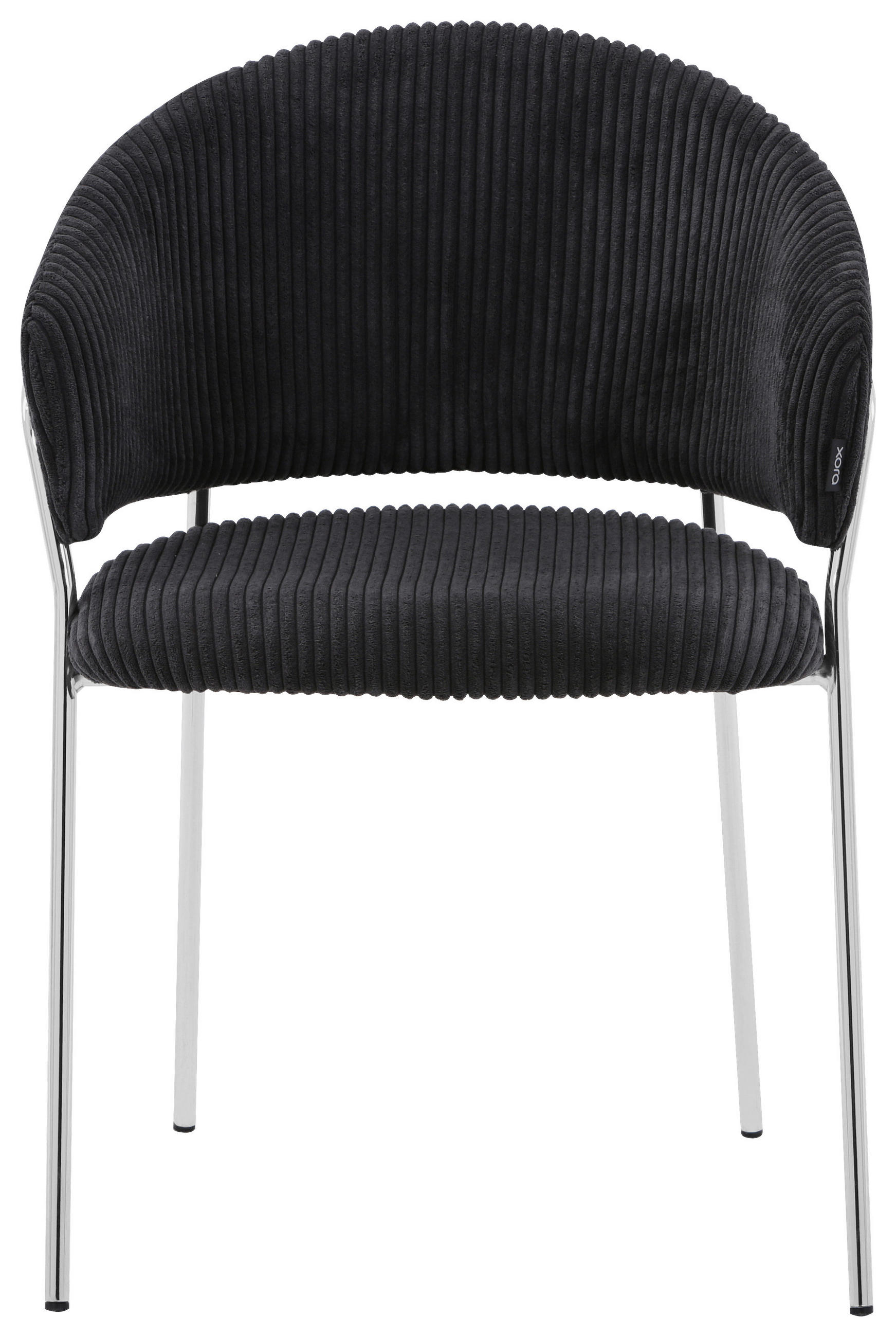STOLICA  crna, boja hroma       - boja hroma/crna, metal/tekstil (57/80/56cm)
