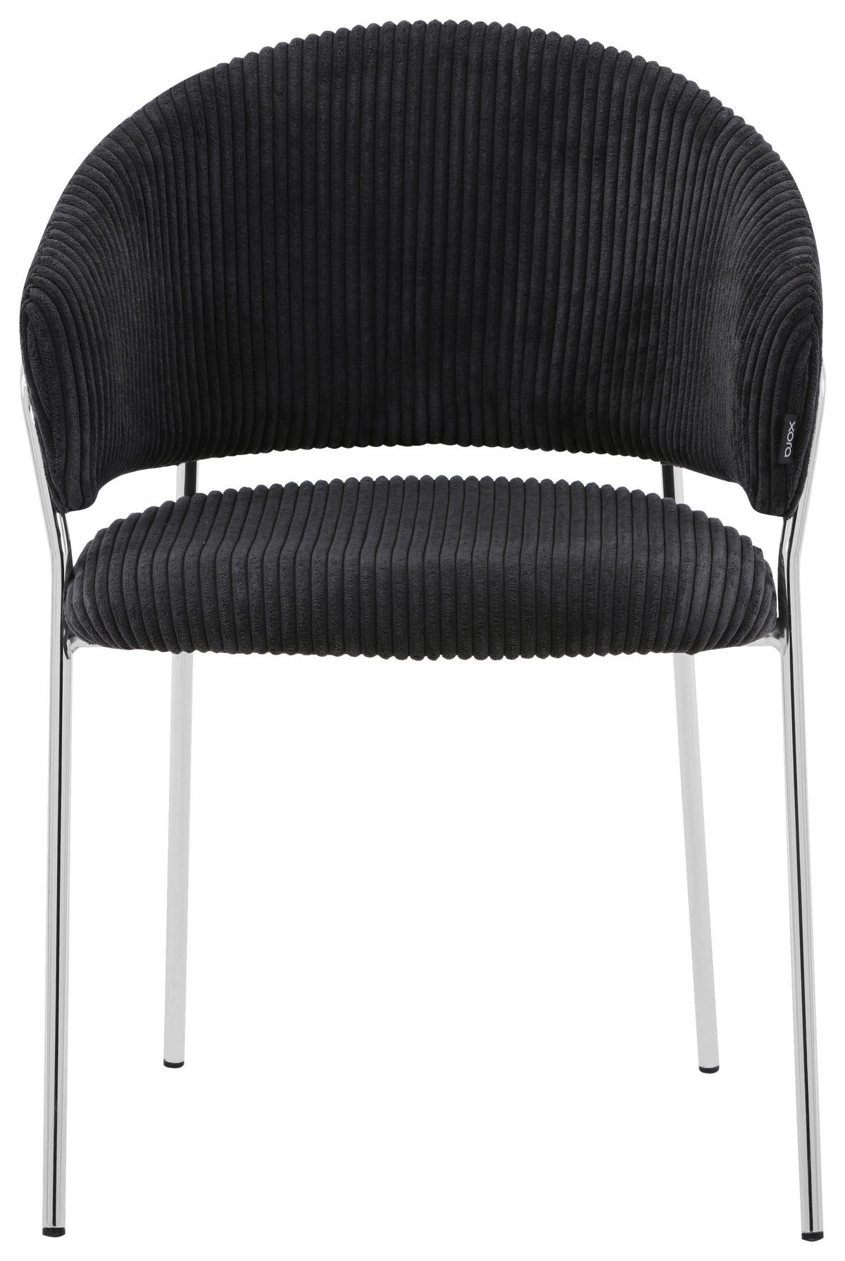 STOLICA  crna, boja hroma       - boja hroma/crna, metal/tekstil (57/80/56cm)