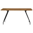 ESSTISCH Eiche rechteckig Schwarz, Eichefarben  - Eichefarben/Schwarz, Design, Holz/Holzwerkstoff (160/90/76cm) - Moderano