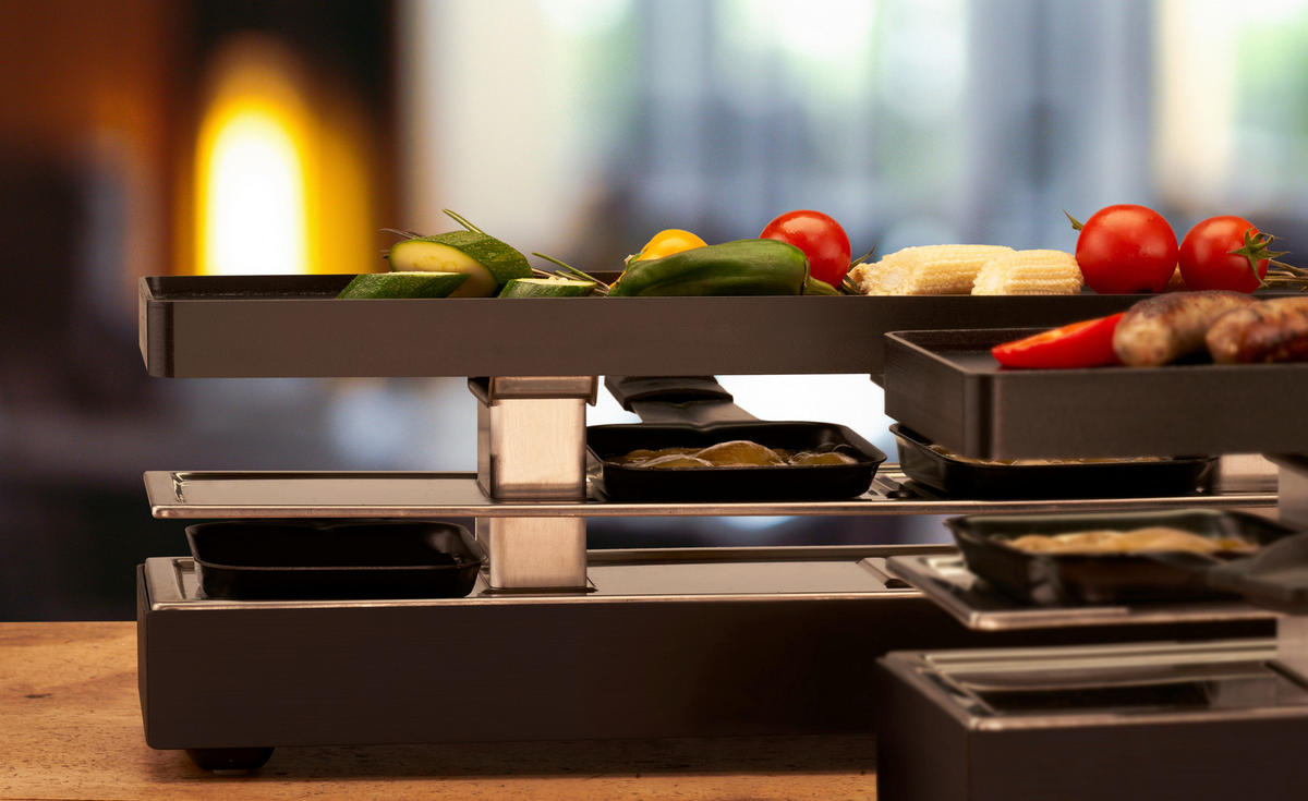 RACLETTE-GRILL  - Anthrazit, Design, Kunststoff (45,5/11/13,9cm) - Trisa Electronics