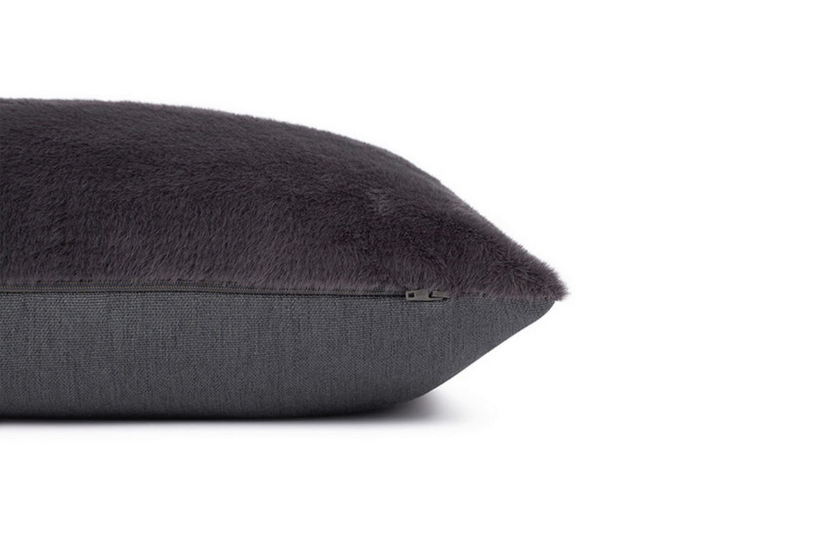 KISSENHÜLLE Natural 45/45 cm  - Dunkelgrau/Anthrazit, KONVENTIONELL, Textil (45/45cm) - Tom Tailor
