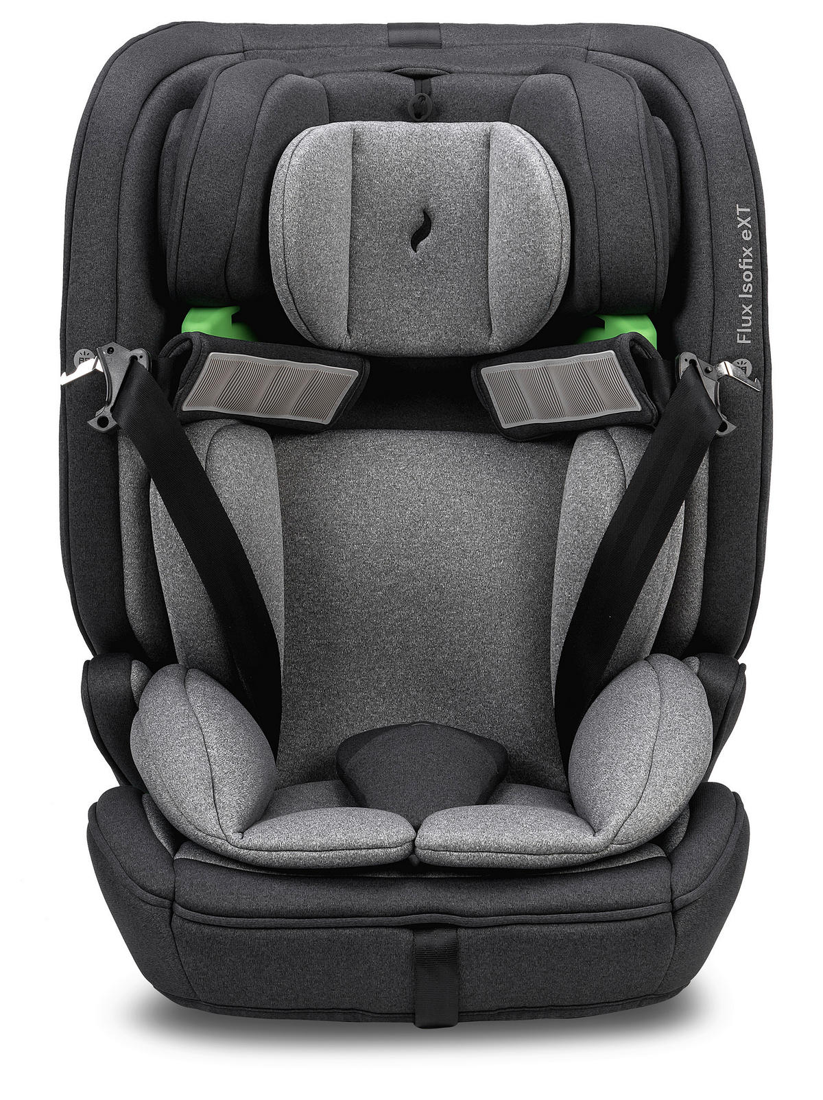 KINDERAUTOSITZ Flux Isofix eXT  - Schwarz/Grau, Basics, Kunststoff/Textil (44/61.5/47cm) - Osann